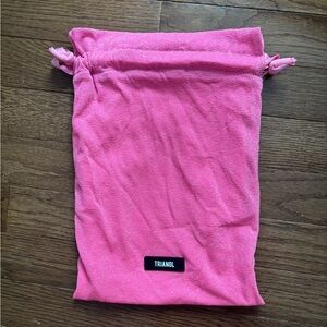 triangl swimwear Pink Drawstring Travel Pouch